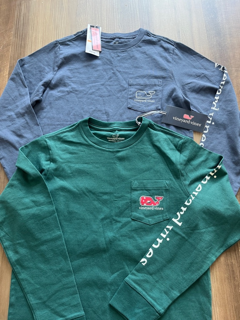 NWT Vineyard Vines Kids long sleeve Tee size S bundle of 2